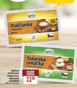 Billa Agricol Poličanka Majonéza, Tatarská omáčka nabídka
