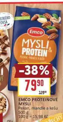 Billa EMCO PROTEINOVÉ MYSLI Pekan, mandle a kešu nabídka