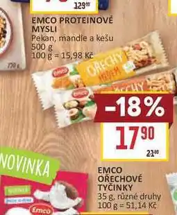 Billa EMCO OŘECHOVÉ TYČINKY nabídka