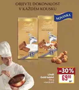 Billa Lindt Gold tablet nabídka