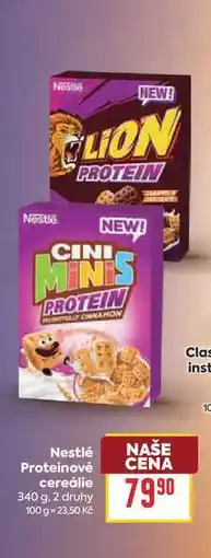 Billa Nestlé Proteinové cereálie nabídka