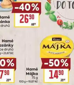 Billa Hamé Májka nabídka