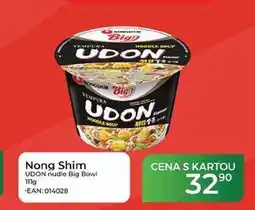 Tamda Foods Nong Shim UDON nudle Big Bowl nabídka