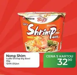 Tamda Foods Nong Shim nudle Shrimp Big Bowl nabídka
