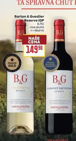 Billa Barton & Guestier BG Reserve IGP nabídka