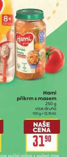 Billa Hami příkrm s masem nabídka