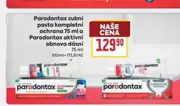 Billa Parodontax zubní pasta kompletní ochrana nabídka