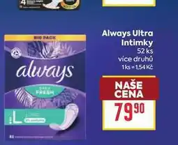 Billa Always Ultra Intimky 52 ks nabídka