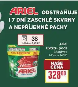 Billa Ariel Extra+ pods 38 dávek nabídka