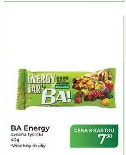 Tamda Foods BA Energy ovocná tyčinka nabídka