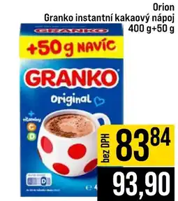 Jip Orion Granko instantní kakaový nápoj nabídka