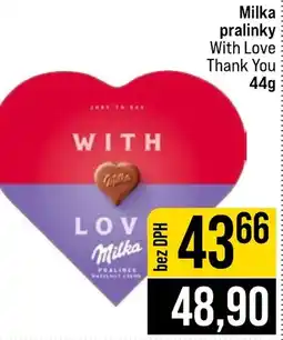 Jip Milka pralinky nabídka