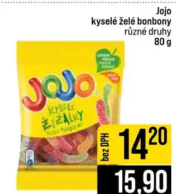 Jip Jojo kyselé želé bonbony nabídka
