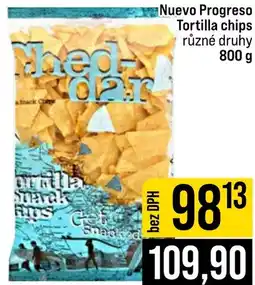 Jip Nuevo Progreso Tortilla chips nabídka