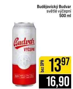 Jip Budějovický Budvar světlé výčepní nabídka