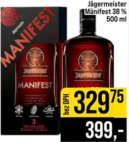 Jip Jägermeister Manifest 38% nabídka