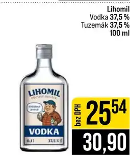 Jip Lihomil Vodka 37,5% Tuzemák 37,5% nabídka