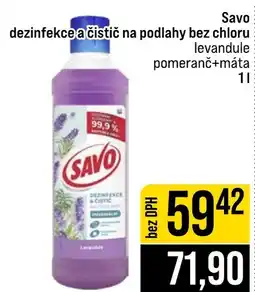 Jip Savo dezinfekce a čistič na podlahy bez chloru nabídka