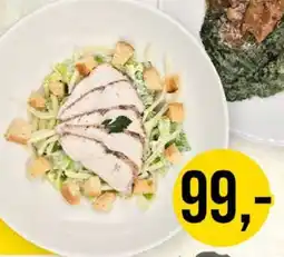 Jip Římský salát, kuřecí maso, sýr, krutony, česnekový dip nabídka
