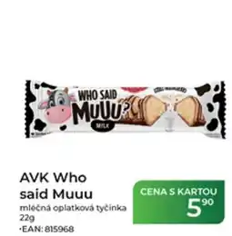 Tamda Foods AVK Who said Muuu mléčná oplatková tyčinka nabídka