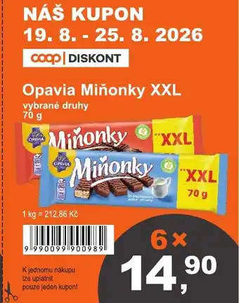 Opavia Miňonky XXL
