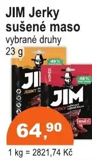 COOP DISKONT JIM Jerky sušené maso nabídka