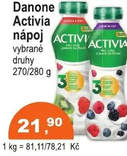 COOP DISKONT Danone Activia nápoj nabídka