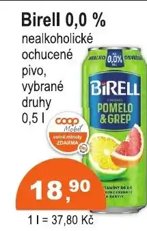 COOP DISKONT Birell 0,0 % nealkoholické nabídka