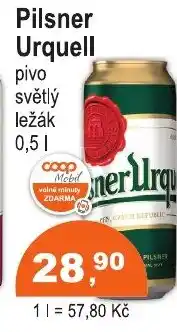 COOP DISKONT Pilsner Urquell pivo světlý ležák nabídka