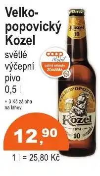 COOP DISKONT Velko- popovický Kozel nabídka