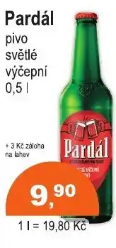 COOP DISKONT Pardál pivo světlé výčepní nabídka