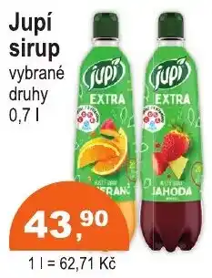 COOP DISKONT Jupí sirup nabídka