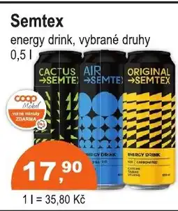 COOP DISKONT Semtex energy drink nabídka
