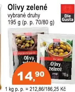COOP DISKONT Olivy zelené nabídka
