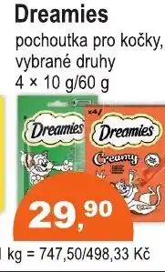 COOP DISKONT Dreamies pochoutka pro kočky nabídka