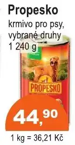 COOP DISKONT Propesko krmivo pro psy nabídka