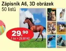 COOP DISKONT Zápisník A6, 3D obrázek nabídka