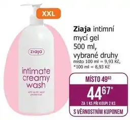 Teta Ziaja intimní mycí gel nabídka