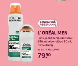 Rossmann L’Oréal MEN nabídka