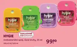 Rossmann HYGIE nabídka