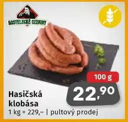 Coop Hasičská klobása nabídka