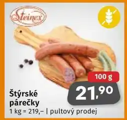 Coop Štýrské párečky nabídka
