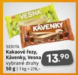Coop Sedita Kakaové řezy, Kávenky, Vesna nabídka