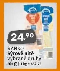 Coop RANKO Sýrové nitě nabídka