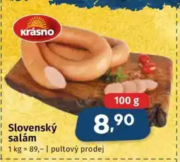Coop Slovenský salám nabídka