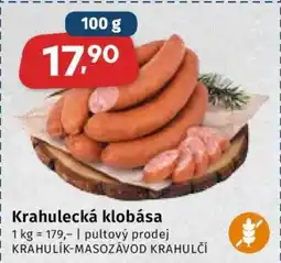 Coop Krahulecká klobása nabídka