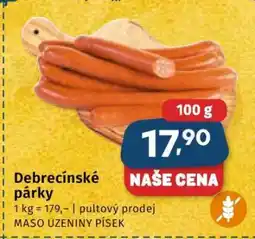 Coop Debrecínské párky nabídka