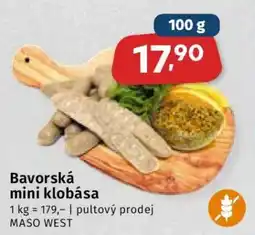 Coop Bavorská mini klobása nabídka