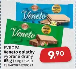 Coop EVROPA Veneto oplatky nabídka