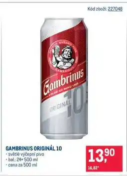 Makro Gambrinus Originál 10 nabídka